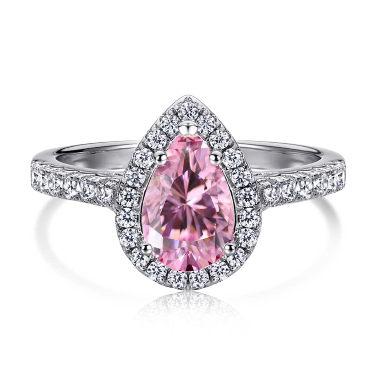[Kismet Jewels ]1.0 Carat Luxurious Resplendent Water Drop Shape Wedding Ring