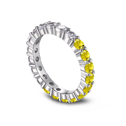 [Kismet Jewels ]Sparkling Round Cut Tennis Ring