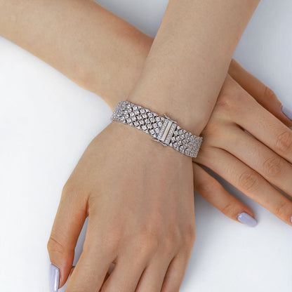 [Kismet Jewels ]Ornate Elegant Round Cut Party Bracelet