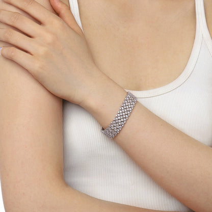 [Kismet Jewels ]Ornate Elegant Round Cut Party Bracelet