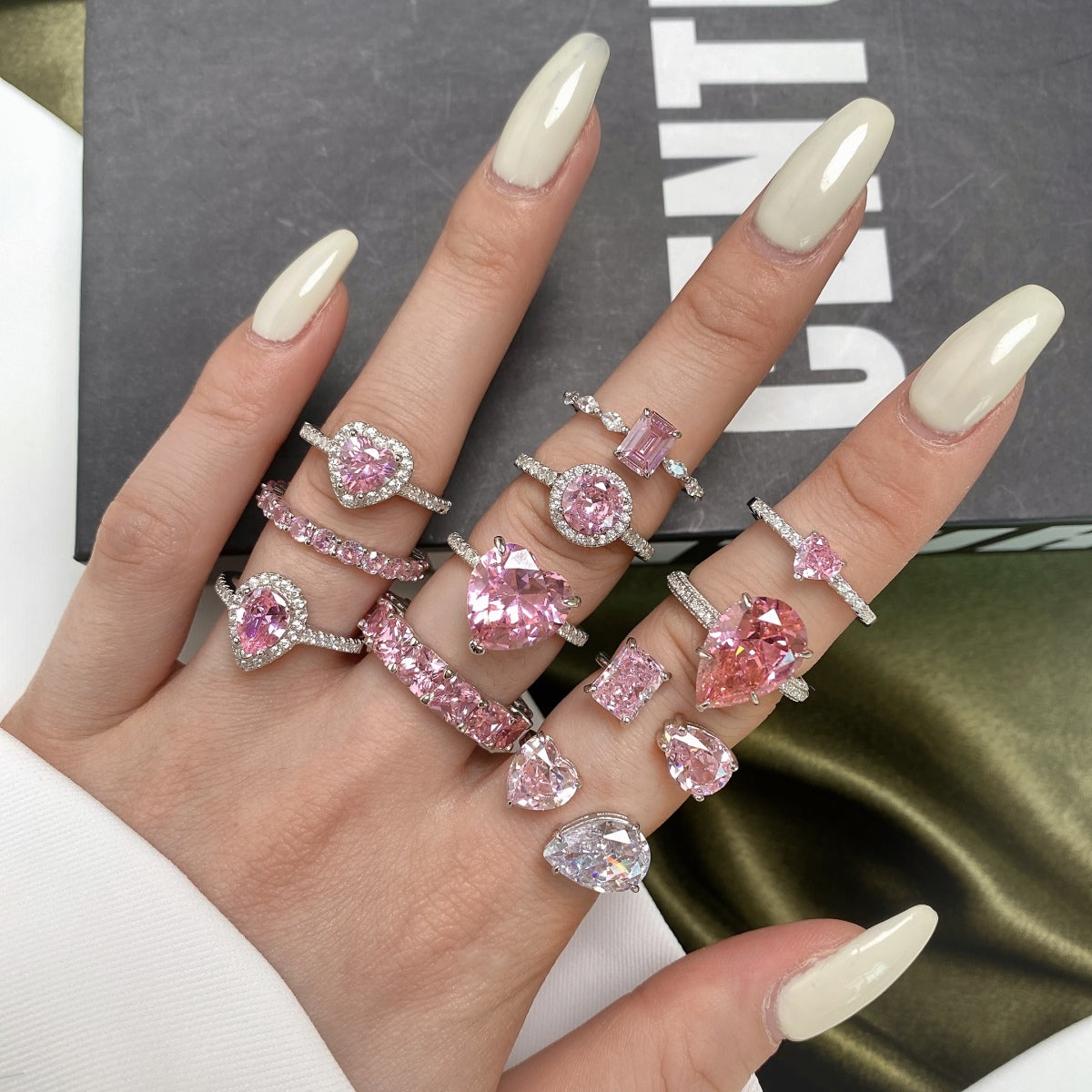 [Kismet Jewels ]0.5 Carat CaratEternity Charming Heart Shape Lover Ring