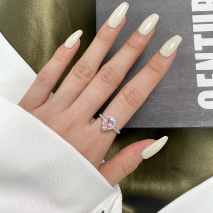 [Kismet Jewels ]1.0 Carat Luxurious Resplendent Water Drop Shape Wedding Ring
