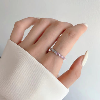 [Kismet Jewels ]Sparkling Round Cut Tennis Ring