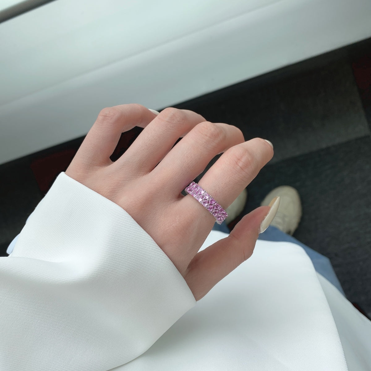 [Kismet Jewels ]Sparkling Full Heart Ring