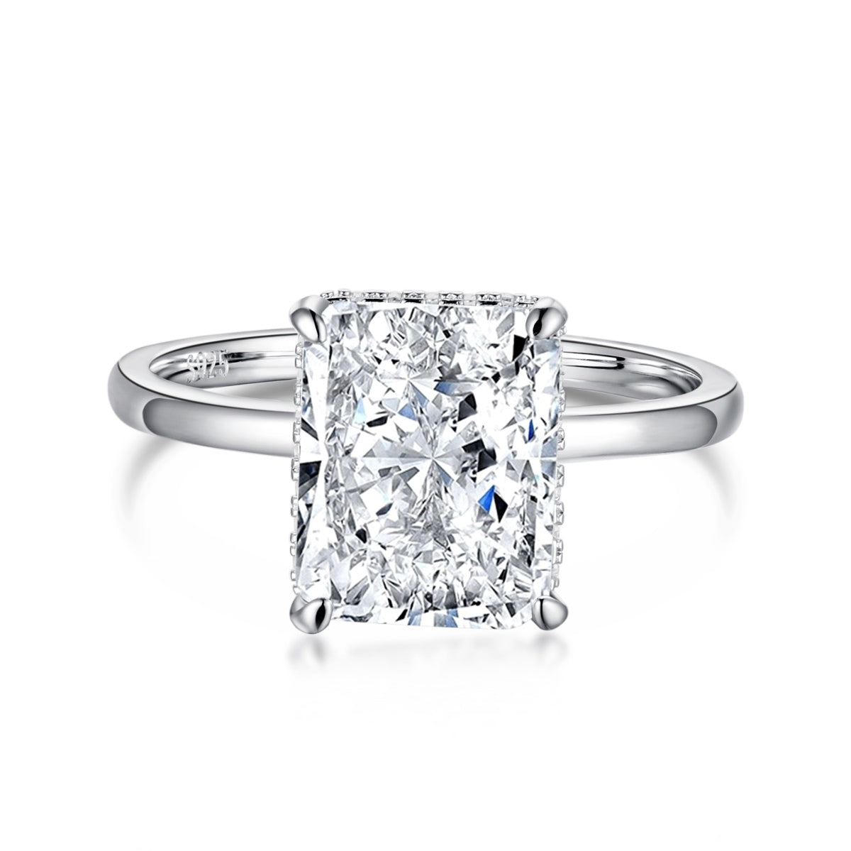 [Kismet Jewels ]4.0 Carat Ornate Enchanting Radiand Cut Banquet Ring