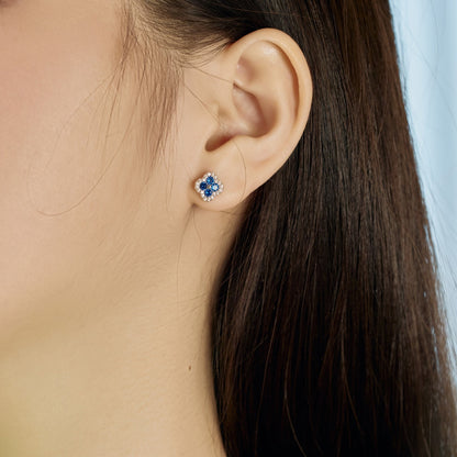 [Kismet Jewels ]Four-Leaf Clover Flower Shaped Earrings