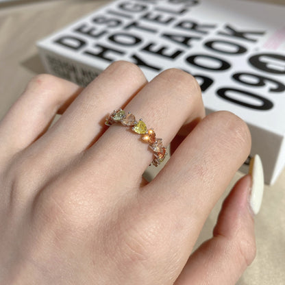 [Kismet Jewels ]0.25 Carat Radiant Romance Heart Cut Lover Ring