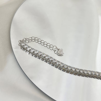 [Kismet Jewels ]Sparkling Round Cut Daily Bracelet