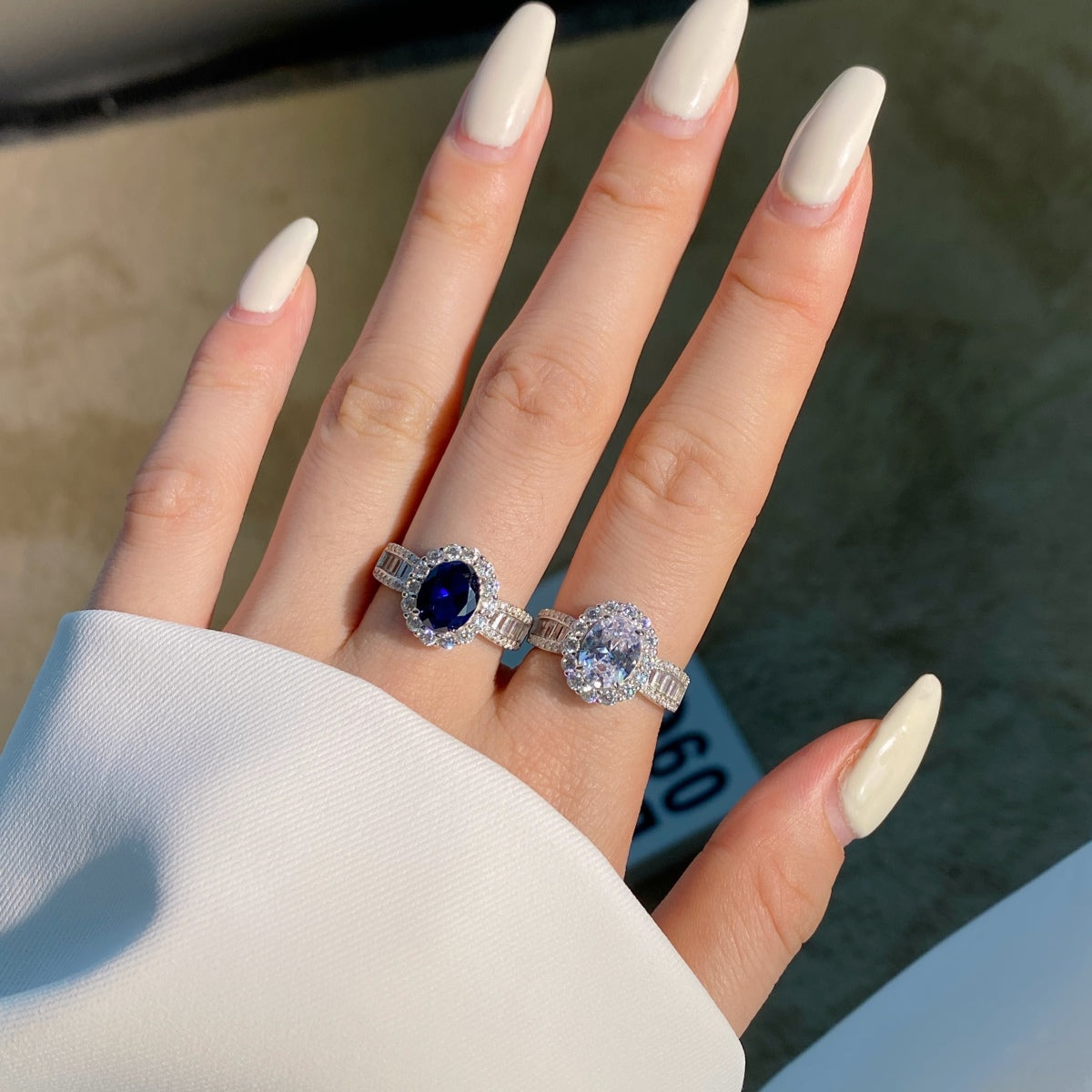 [Kismet Jewels ]1.5 Carat Dazzling Charming Oval Cut Banquet Ring