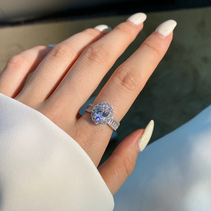 [Kismet Jewels ]1.5 Carat Dazzling Charming Oval Cut Banquet Ring