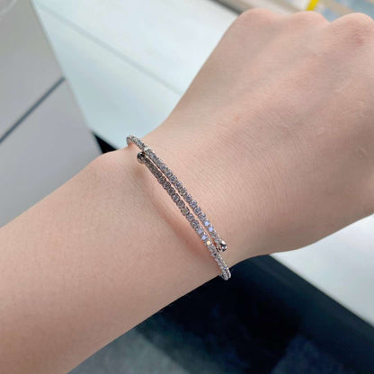 [Kismet Jewels ]Row of Diamonds Round Fashion Bracelet