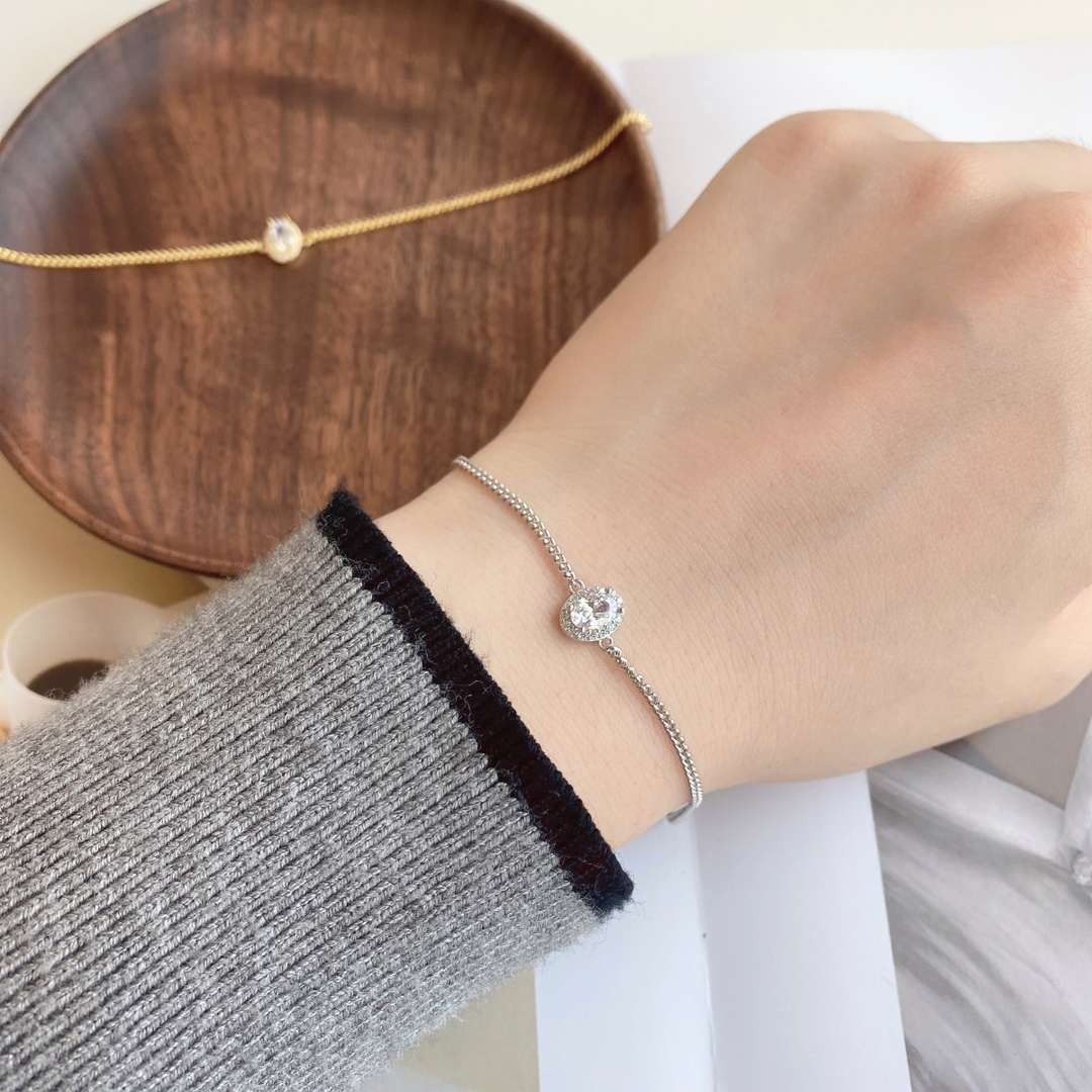 [Kismet Jewels ]Exquisite Oval Shape Bracelet