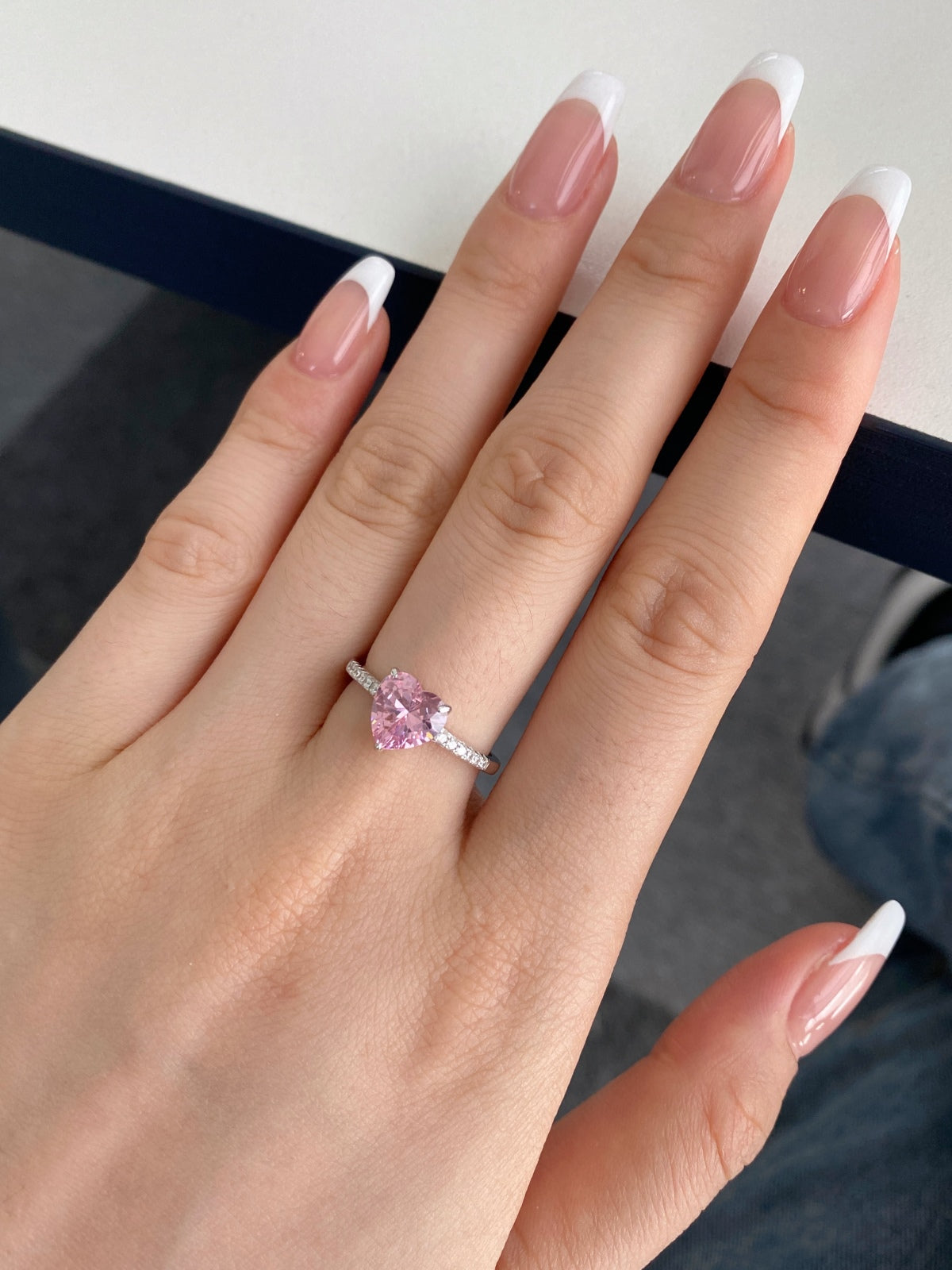 [Kismet Jewels ]2.0 Carat Dazzling Lustrous Heart Cut Lover Ring