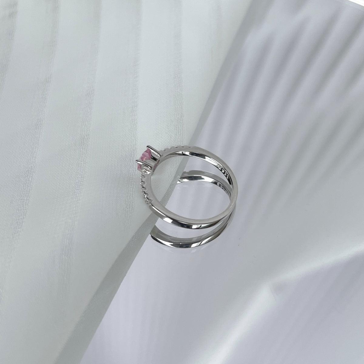 [Kismet Jewels ]0.5 Carat CaratEternity Charming Heart Shape Lover Ring