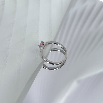 [Kismet Jewels ]0.5 Carat CaratEternity Charming Heart Shape Lover Ring