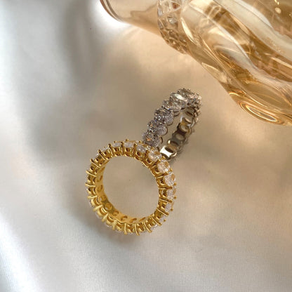 [Kismet Jewels ]Ornate Oval Cut Tennis Ring