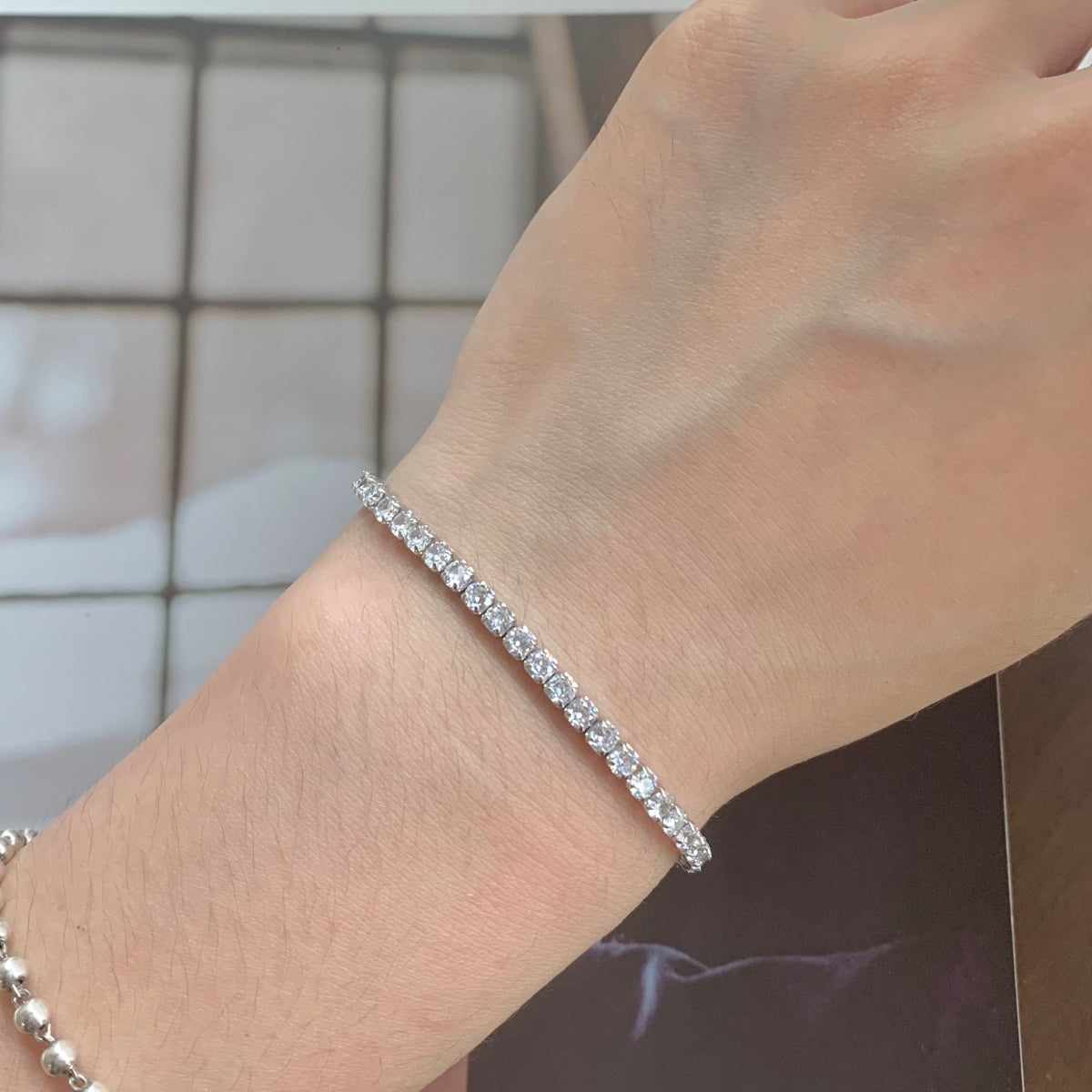 [Kismet Jewels ]Sparkling Round Cut Daily Bracelet