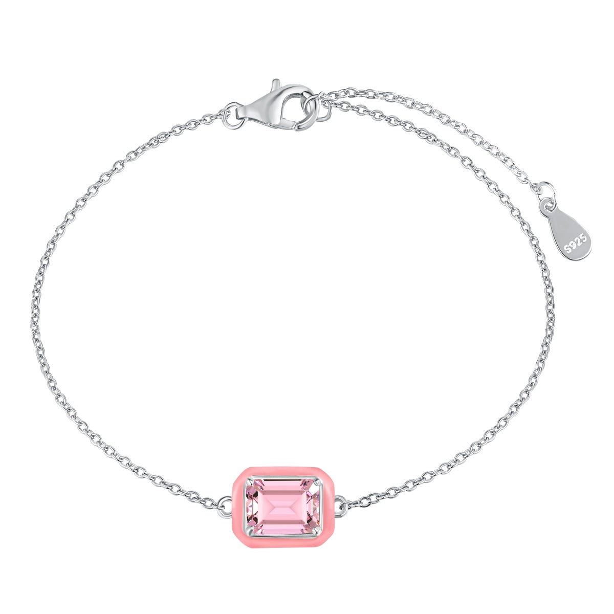 [Kismet Jewels ]2.0 Carat Sparkling Colorful Emerald Cut Daily Bracelet