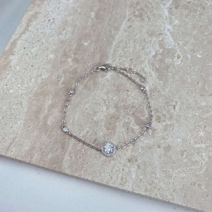 [Kismet Jewels ]Dazzling Round Cut Shape Bracelet