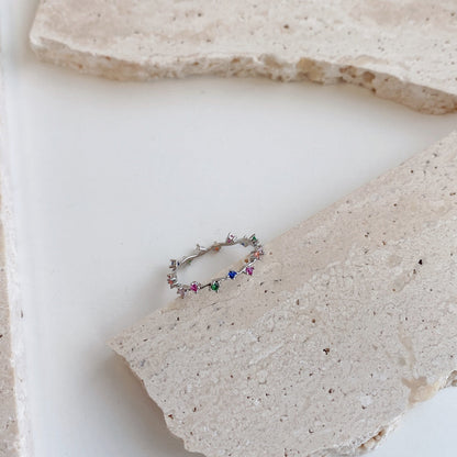 [Kismet Jewels ]Radiant Colorful Round Cut Daily Ring