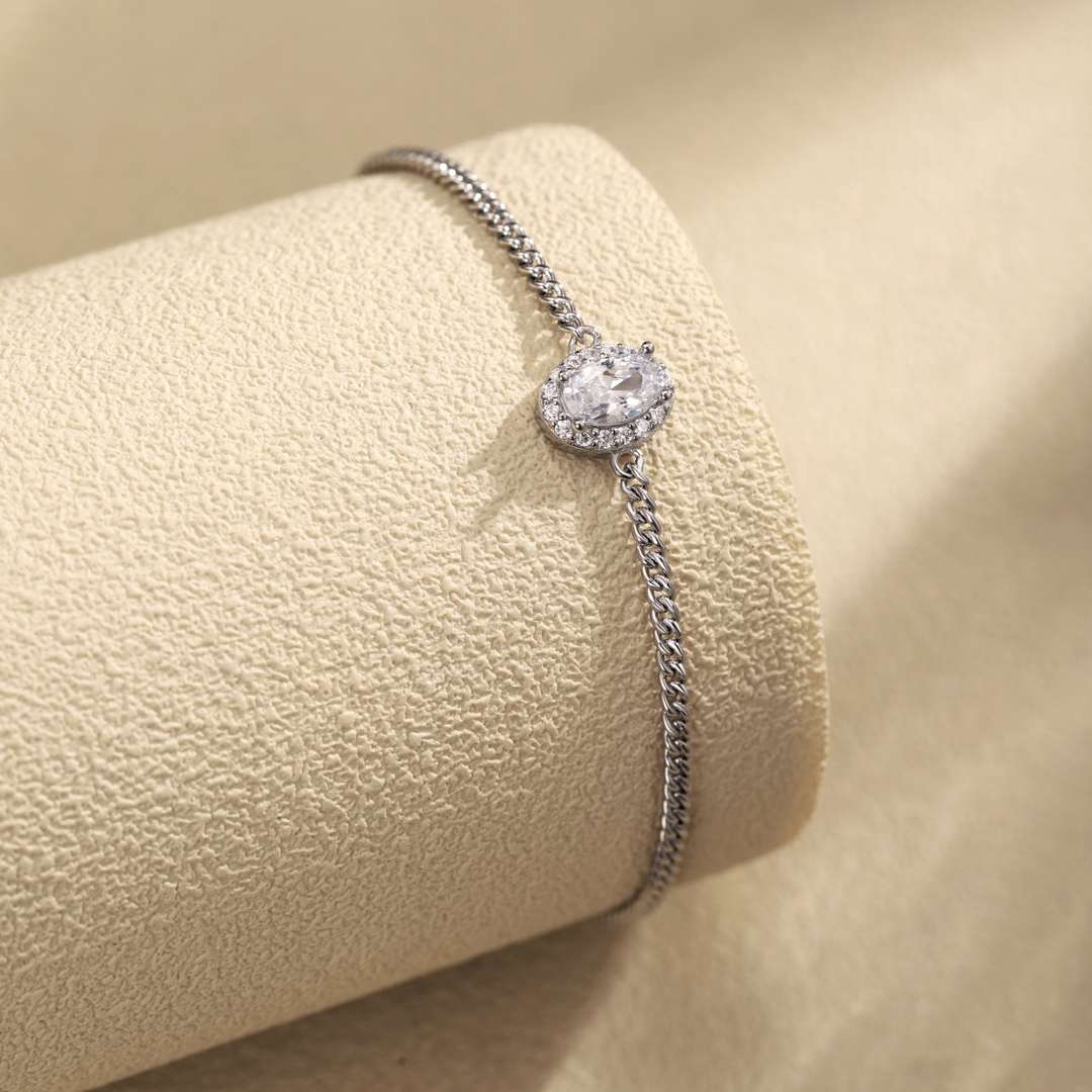 [Kismet Jewels ]Exquisite Oval Shape Bracelet