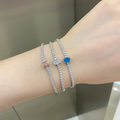 [Kismet Jewels ]0.75 Carat Exquisite Oval Cut Daily Bracelet