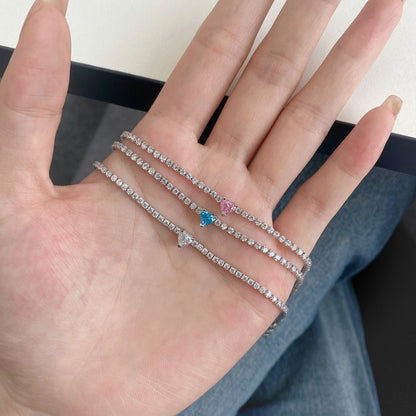 [Kismet Jewels ]0.5 Carat Elegant Romantic Heart Shape Lover Bracelet