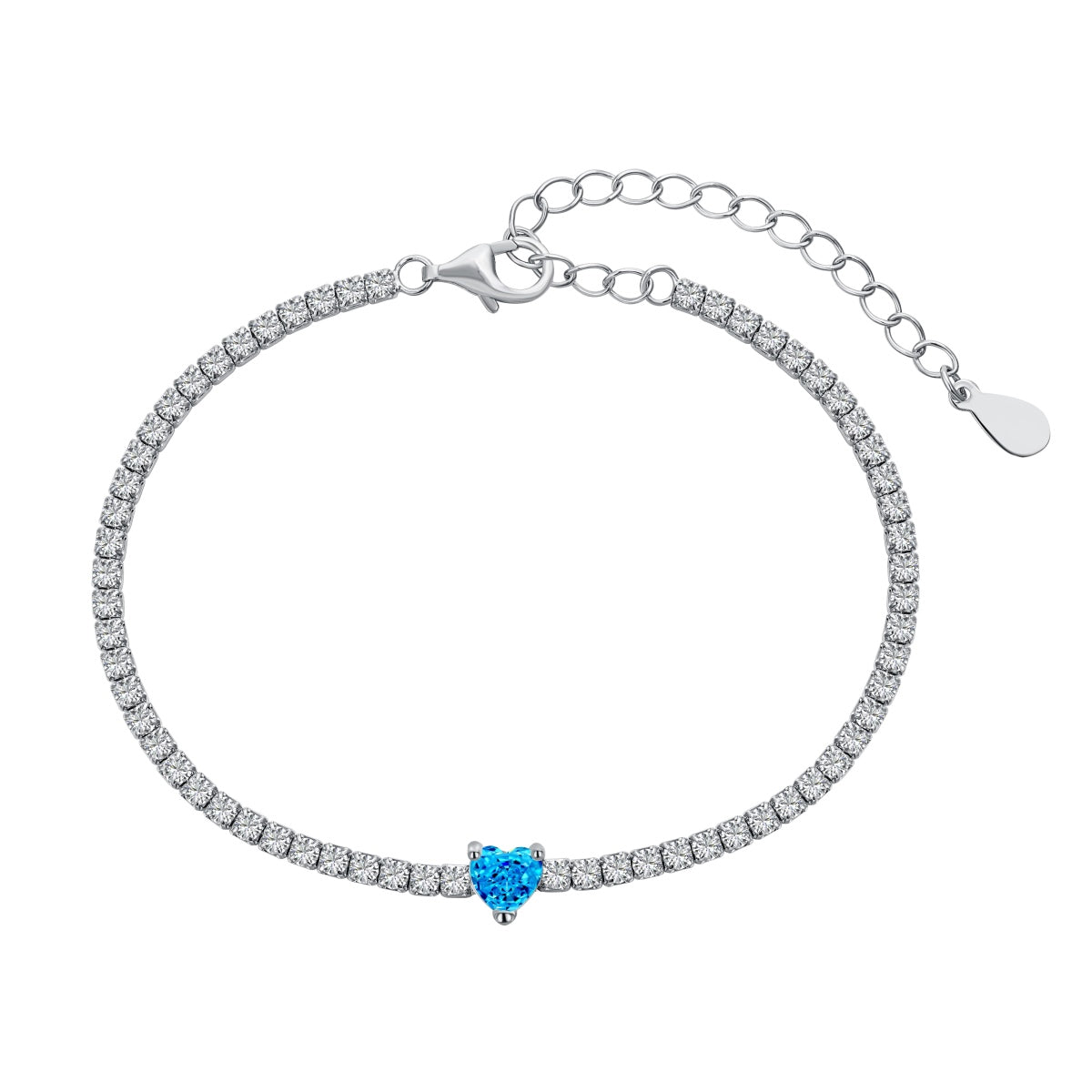[Kismet Jewels ]0.5 Carat Elegant Romantic Heart Shape Lover Bracelet