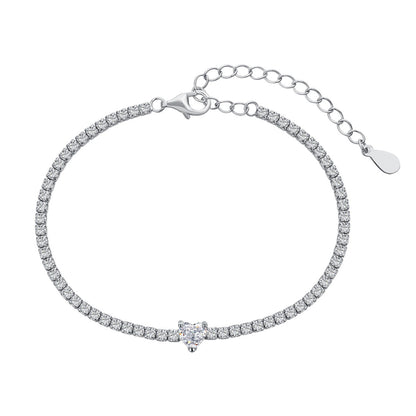 [Kismet Jewels ]0.5 Carat Elegant Romantic Heart Shape Lover Bracelet