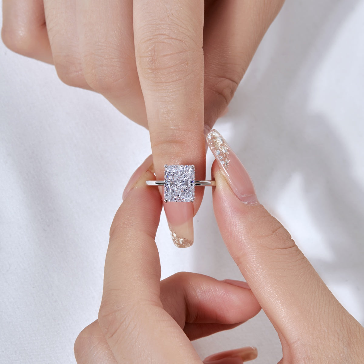 [Kismet Jewels ]4.0 Carat Ornate Enchanting Radiand Cut Banquet Ring