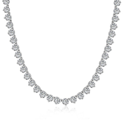 [Kismet Jewels ]Ornate Heart Cut Tennis Necklace