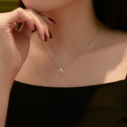 [Kismet Jewels ]Sparkling Pear Cut Necklace