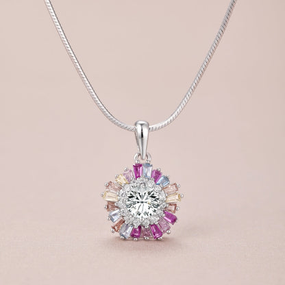 [Kismet Jewels ]Charming Flower Colorful Necklace