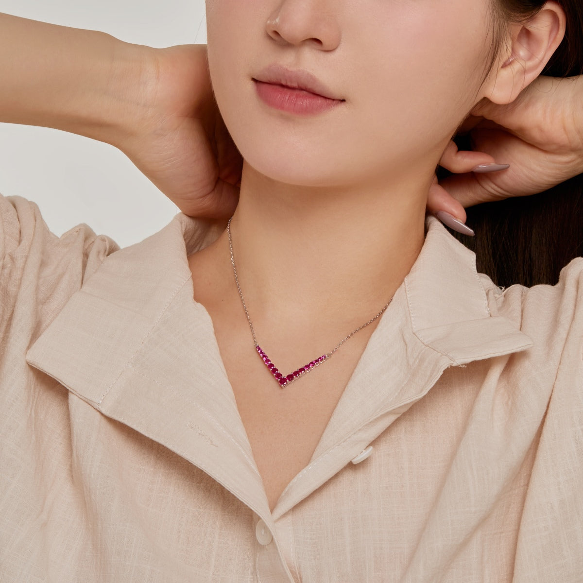 [Kismet Jewels ]Ornate Round Cut Necklace