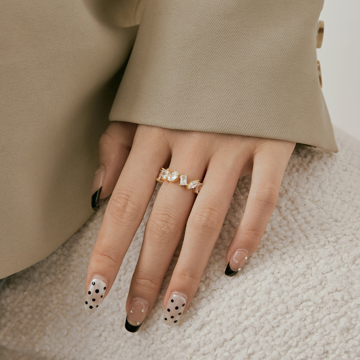[Kismet Jewels ]Delicate Multi Cut Ring