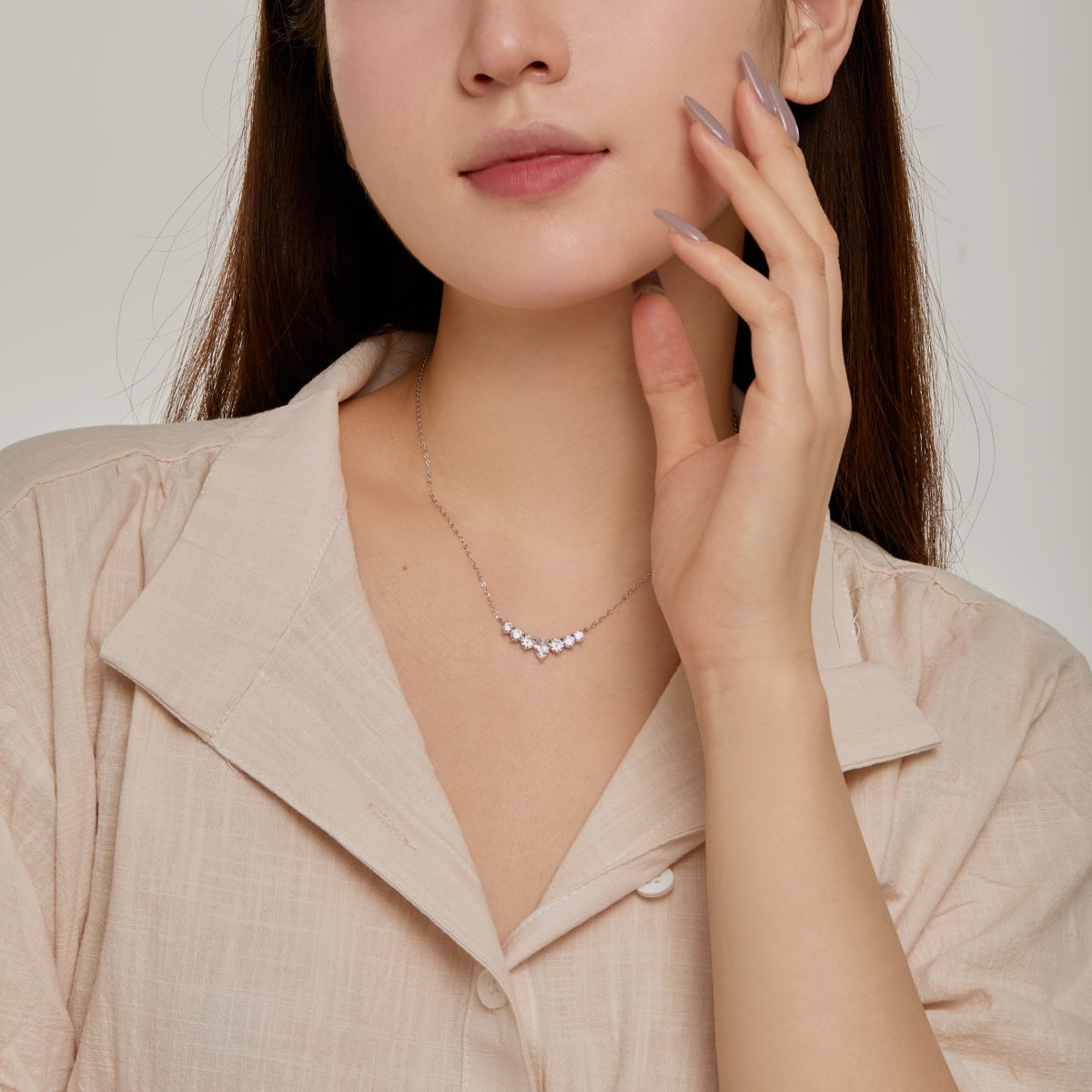 [Kismet Jewels ]Dainty Colorful Heart Necklace