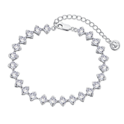 [Kismet Jewels ]0.5 Carat Ornate Princess Cut Daily Bracelet