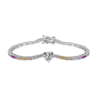 [Kismet Jewels ]Delicate Romantic Heart Shape Lover Bracelet