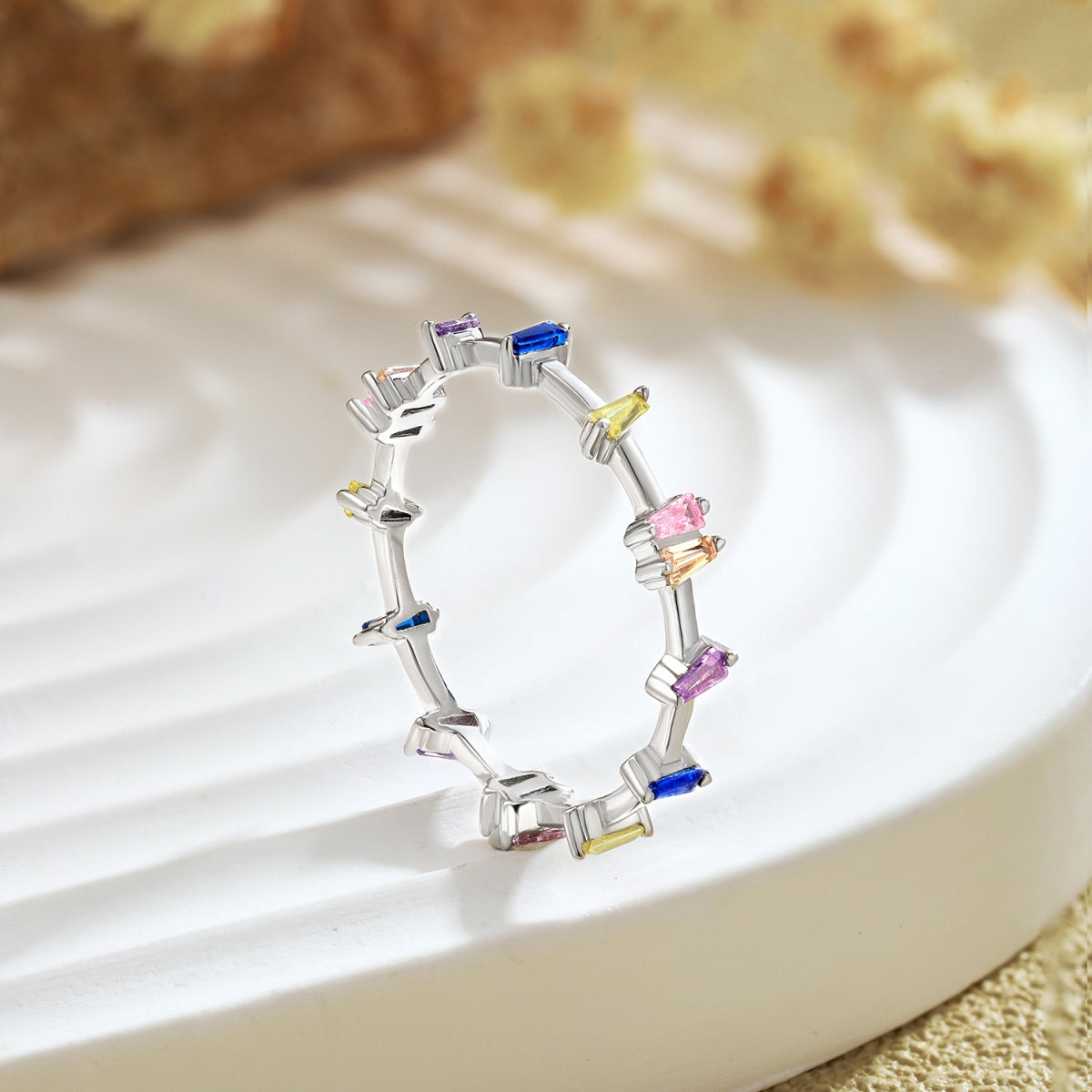 [Kismet Jewels ]Unique Trapezoid Cut Daily Ring