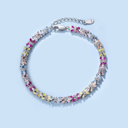[Kismet Jewels ]Radiant Colorful Emerald Cut Party Bracelet