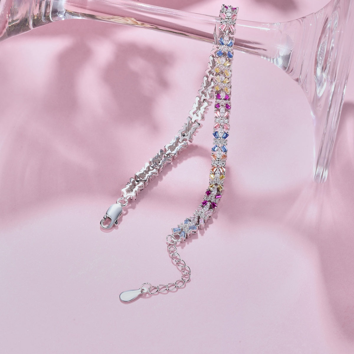 [Kismet Jewels ]Radiant Colorful Emerald Cut Party Bracelet