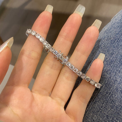 [Kismet Jewels ]Luxurious Ornate Round Cut Tennis Bracelet