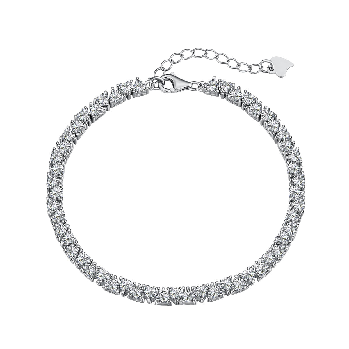 [Kismet Jewels ]Dazzling Romantic Heart Shape Lover Bracelet