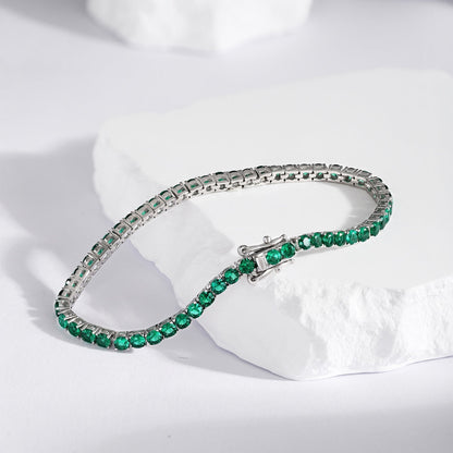 [Kismet Jewels ]Radiant Colorful Round Cut Party Bracelet