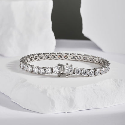 [Kismet Jewels ]Ornate Sparkling Round Cut Wedding Bracelet