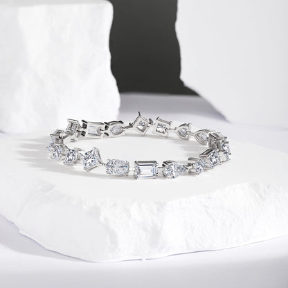 [Kismet Jewels ]Unique Exquisite Multi Cut Daily Bracelet