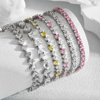 [Kismet Jewels ]Unique Exquisite Multi Cut Daily Bracelet