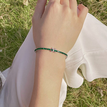 [Kismet Jewels ]Radiant Colorful Round Cut Party Bracelet