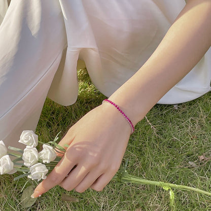 [Kismet Jewels ]Radiant Colorful Round Cut Party Bracelet