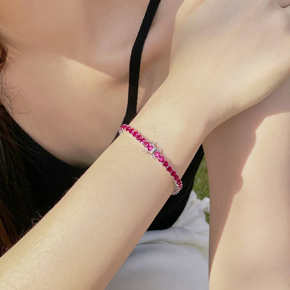 [Kismet Jewels ]Radiant Colorful Round Cut Party Bracelet